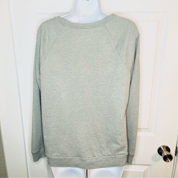 Apt 9 Long Sleeve Sequin Front Embellished Sweatshirt Grey S - Picture 7 of 10